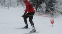 Beste Wintersportbedigungen herrschen im Oberpfälzer Wald bei den Deutschen Meisterschaften im Ski-Orientierungslauf über die Langstrecke (hier Björn Heinmann vom SV Robotron Dresden am letzten Posten).