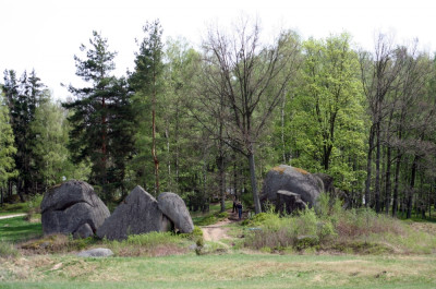 Typische Felsformation in der Blockheide