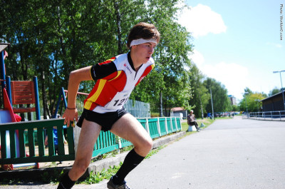 Paut Lützkendorf startet in Schweden für Deutschland.