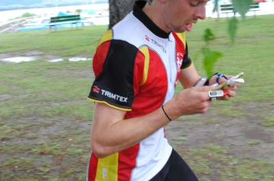 Sören Riechers beim Sprint im Trainingslager