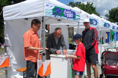 Der Orientierungslauf wird beim Festival des Sports präsentiert.