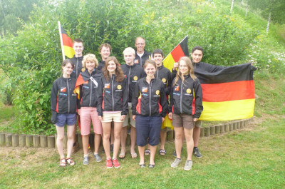 Die deutsche Mannschaft bei der Jugend-EM 2012.