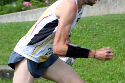 Robert Krüger beim Vorlauf der WM 2012.