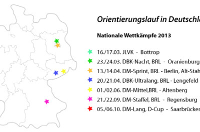 Karte Bundestermine 2013