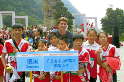 Christoph repräsentierte Deutschland in China.