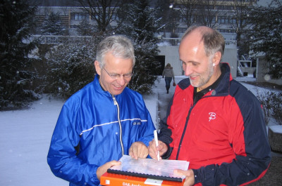 Die Referenten bei der Turnfest-Akademie: Dieter Lagerström (links) und Uwe Dresel.