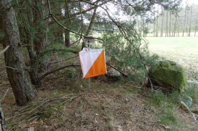 Postenstandort im Wettkampfgelände