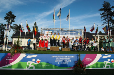 Siegerehrung Teams TrailO