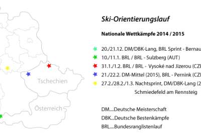 Übersichtskarte SkiO 2014/2015