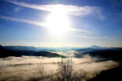 Atemberaubende Landschaft der Sächsischen Schweiz