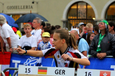 Sabine Rothaug bei der WM Sprint-Staffel 2014