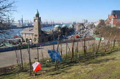 OL-Posten an den Landungsbrücken