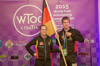 Anne Straube und Christian Gieseler bei der Eröffnungszeremonie