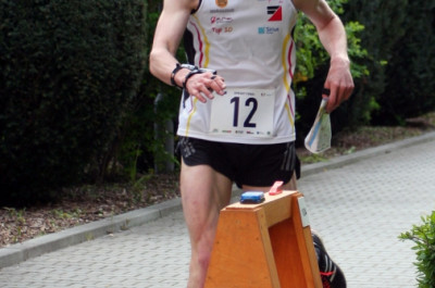 Marvin Goericke auf dem Weg zum Sichtposten.