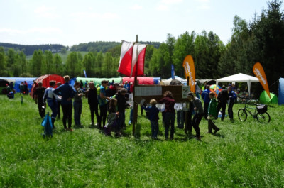 einer der mehrheitlich sonnigen Momente auf der Wettkampfwiese