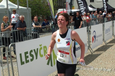 Arntraut Götsch im Zieleinlauf