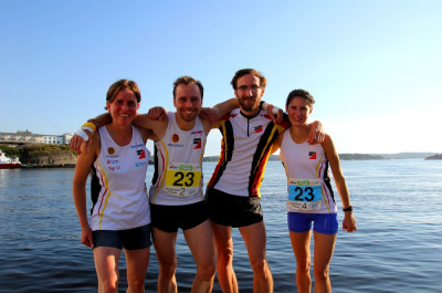 Die deutsche Sprintstaffel in Strömstad.