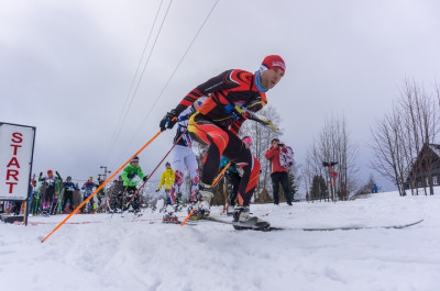 Langstrecken-Ski-OL-Vizemeister Martin Weisbrich vom SSV Planeta Radebeul beim Sprintstart