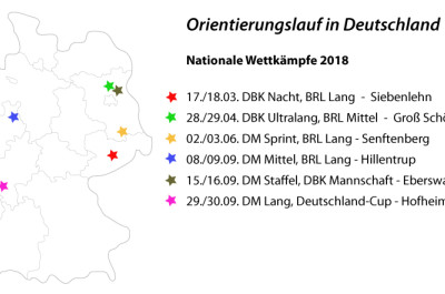 Nationale Wettkämpfe im OL 2018