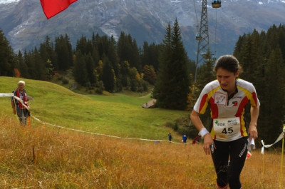 Susen Lösch auf dem Weg zum Zielgebiet