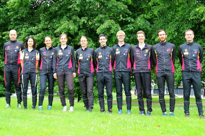 Trainer und Betreuer mit Nationalteam zur WM 2017