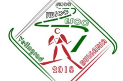 Das Logo der Europameisterschaften, Junioren-Weltmeisterschaften und Jugend-Europameisterschaften 2018 im Ski-Orientierungslauf in Bulgarien.