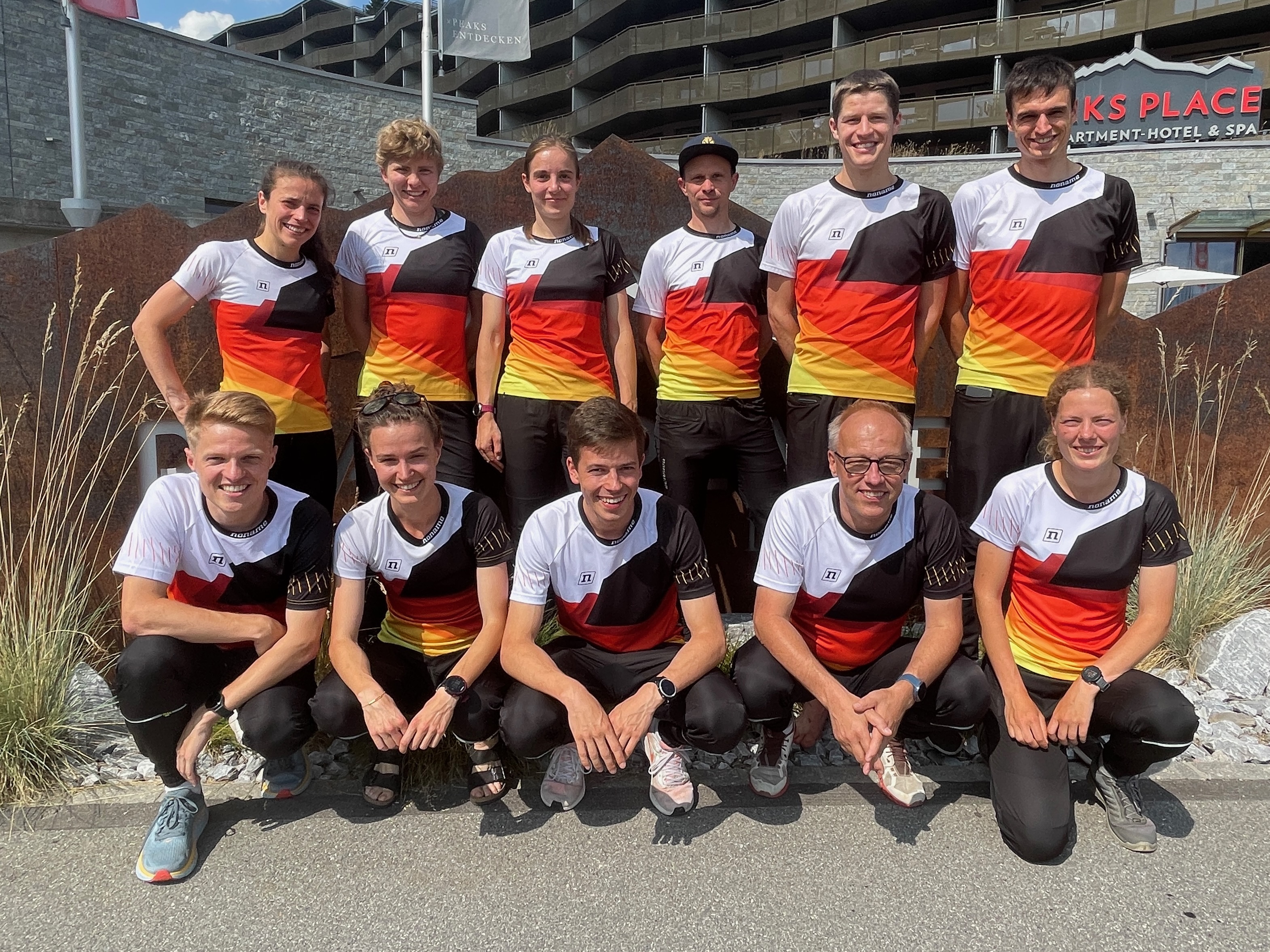 Deutsches Team mit Betreuern